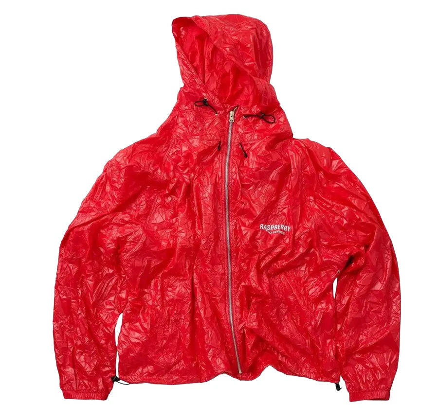 RASPBERRY HILL RED CRINKLE JACKET