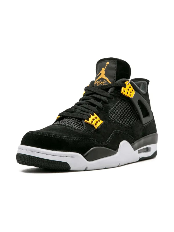 Air 4 Retro Jordan Black Metallic Gold White