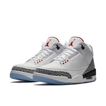 Air Jordan 3 Retro NRG Dunk Contest/Free Throw Line, White/Fire Red/Cement Grey