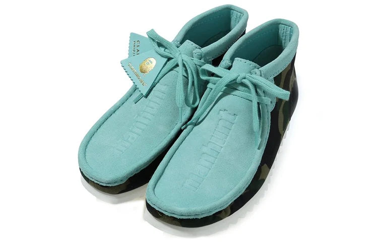 Bathing Ape x CLARKS WALLABEE 'Camo Blue'