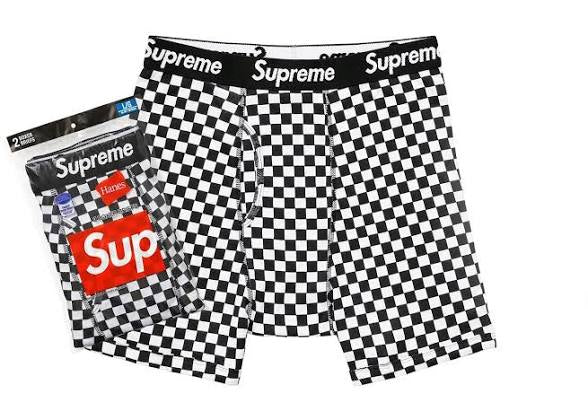 SUPREME X Hanes Checker Briefs