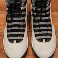 Nike Mens Air Jordan Retro 10 Basketball Shoes White/ Black/Steel Grey/Varsity Red