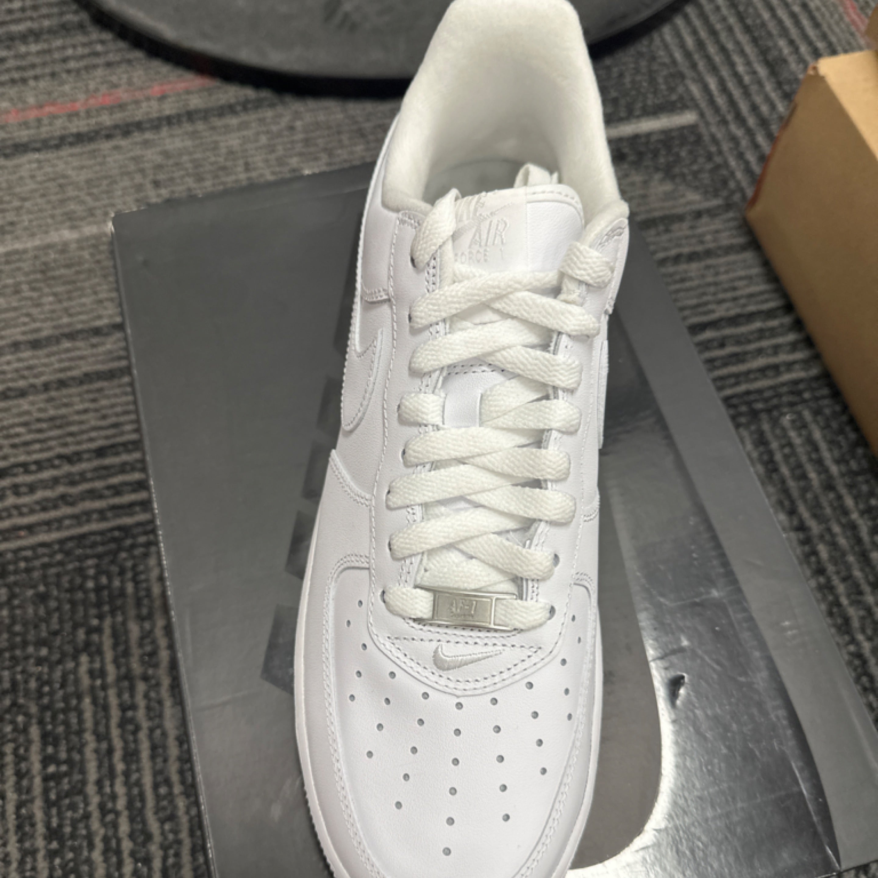 Nike Mens Air Force 1 Low Cu9225 100 Supreme - Mini Box Logo White
