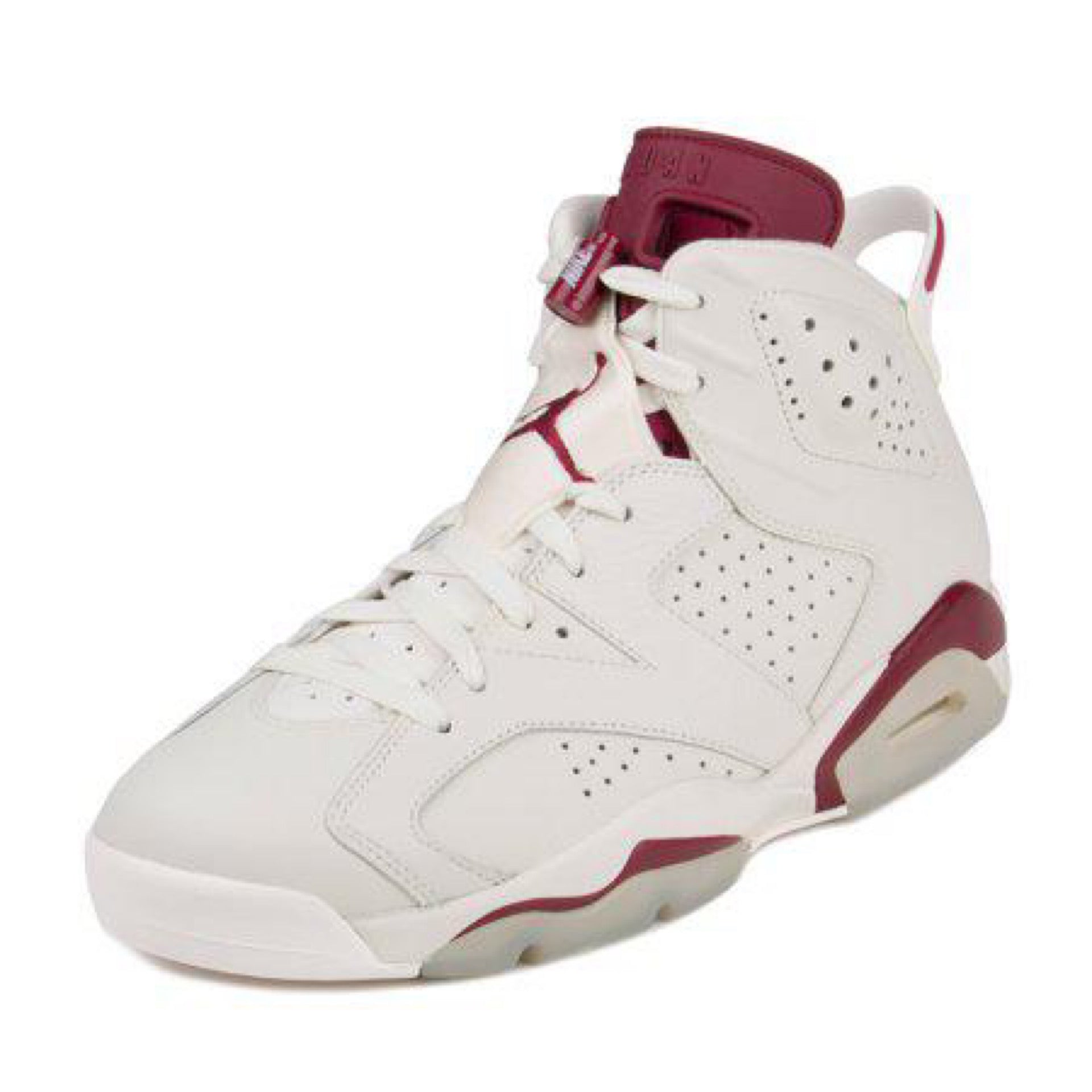 Air Jordan 6 Retro VI Maroon " OG AJ6 6S Off White Sneakers